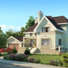 Схема вышивки «Дом»