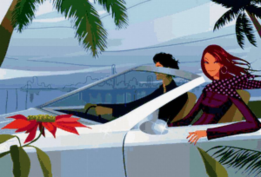 Двое - море, автомобиль, двое - предпросмотр