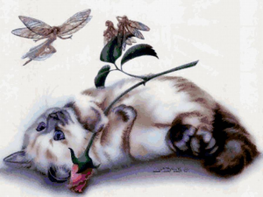 Котёнок и феи - кот - предпросмотр