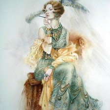 Схема вышивки «Девушка 5»