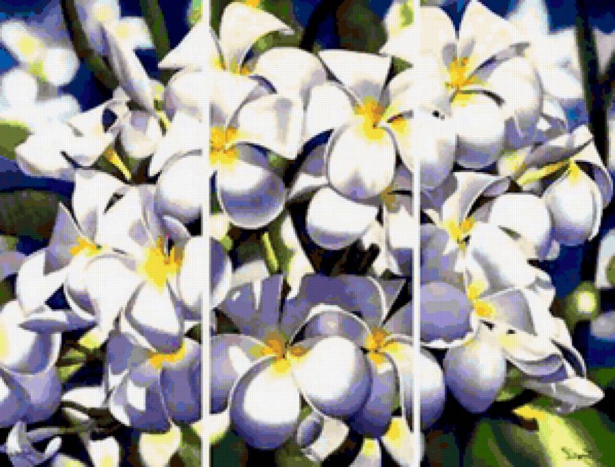 Триптих цветов    (общий вид) - романтика, букет, триптих, цветы, полиптих, диптих - предпросмотр