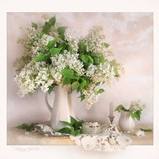 Схема вышивки «сирень»