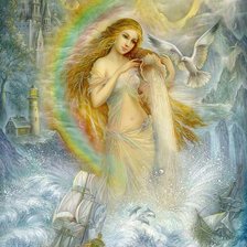 Схема вышивки «ангел»