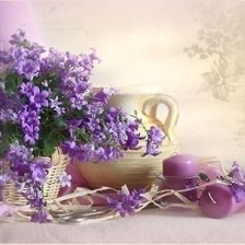 Схема вышивки «сиреневый туман»