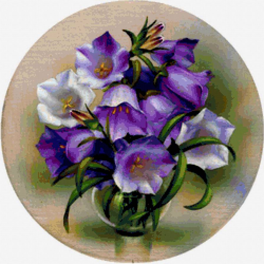 Колокольчики - букет, цветы - предпросмотр