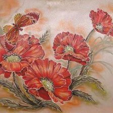 Схема вышивки «Маки»