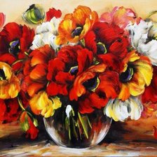 Схема вышивки «маки»