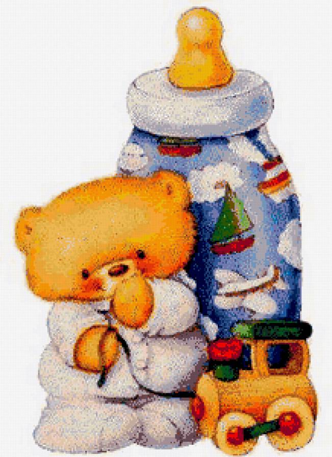 Для новорожденного - новорожденный, детские сюжеты, мишки, медвежата, метрика, ребенок - предпросмотр