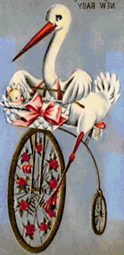 Малышу - ребенок, детки, новорожденный, малыши, аист, метрика, малыш - предпросмотр