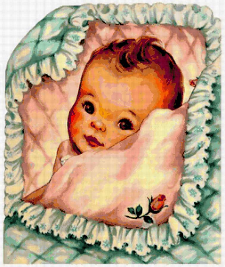 Для новорожденного - детям, младенец, малыш, новорожденный, колыбелька, дети - предпросмотр