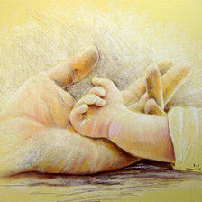 Схема вышивки «ручки»