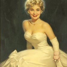 Схема вышивки «красавица»