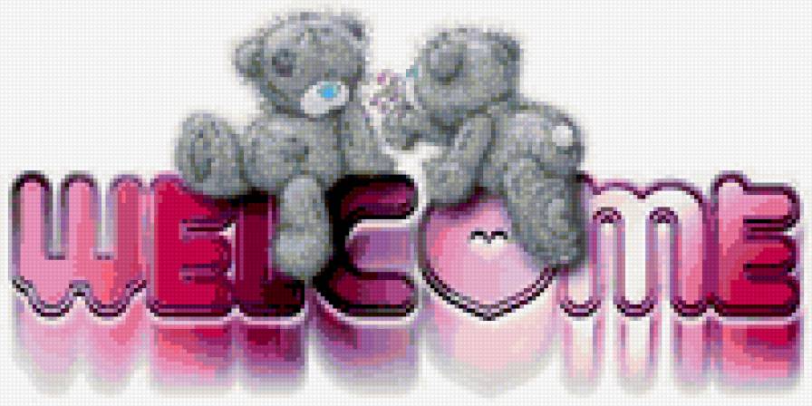 Мишки на входную дверь - мишки тедди - предпросмотр