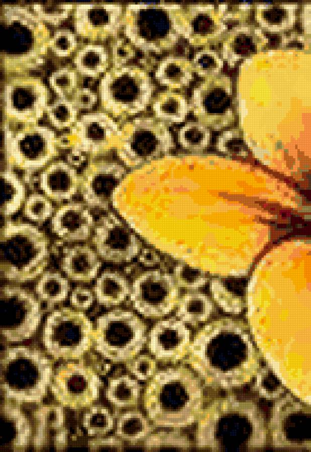 триптих левая часть - цветы - предпросмотр