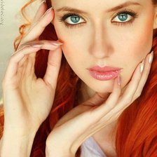 Схема вышивки «девушка»