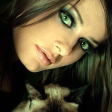 Схема вышивки «девушка»