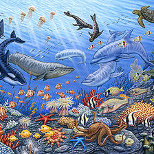 Схема вышивки «подводный мир»