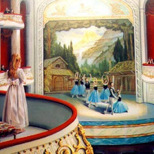 Схема вышивки «Сцена»