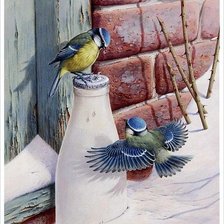 Схема вышивки «Зимний пейзаж»