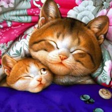 Схема вышивки «Котята»