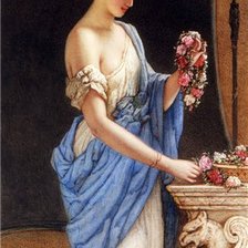 Схема вышивки «девушка (картины французких художников)»