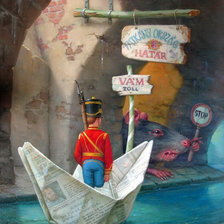 Схема вышивки «Солдатик»