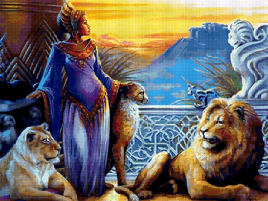 царица - красота, одиночество, картина.животные.царица, любовь, девушка - предпросмотр