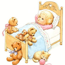 Схема вышивки «Перед сном»