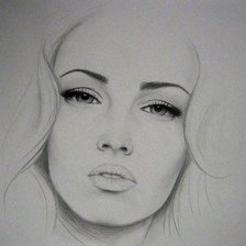 Схема вышивки «Девушка»