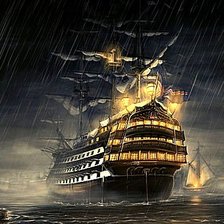 Схема вышивки «Корвет»