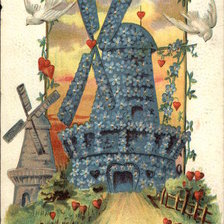 Схема вышивки «Мельница»