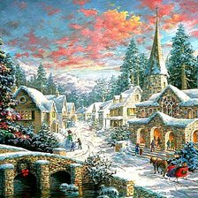 Схема вышивки «Рождественский рассвет»