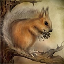 Схема вышивки «Белочка. Красивая)»