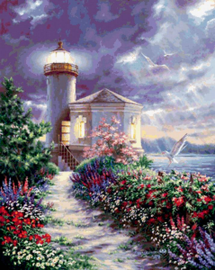 Маяк - пейзаж, маяк, природа - предпросмотр