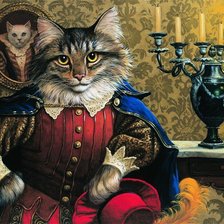 Схема вышивки «Кот. Портрет.»