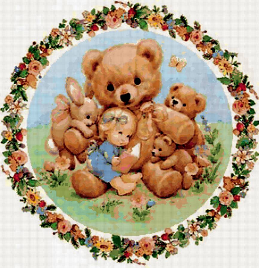 Мило) - девочка, детям, мишки, игрушки - предпросмотр