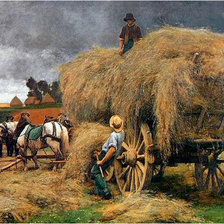 Схема вышивки «Szénagyűjtők»