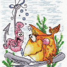 Схема вышивки «рыбалка»