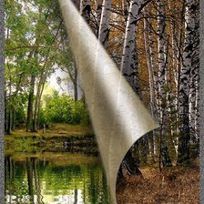 Схема вышивки «Природа меняет наряд»