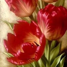 Схема вышивки «Панно Тюльпаны»