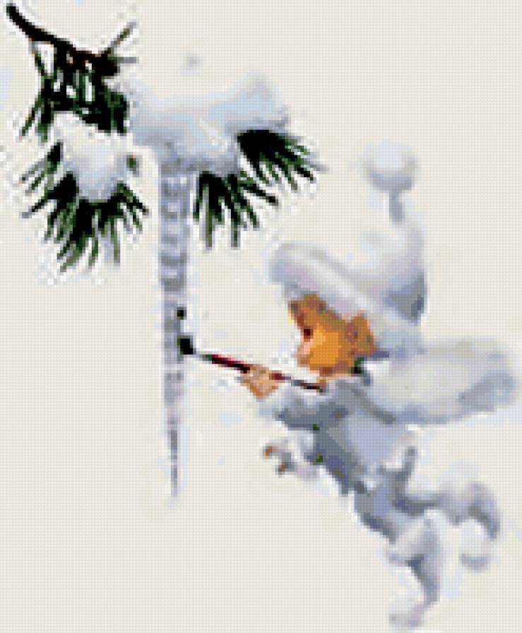 Новогодний эльфик - новогоднее, фантастика - предпросмотр