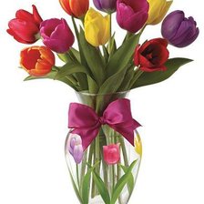 Схема вышивки «Букет в вазе»