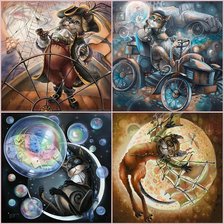 Схема вышивки «КОШАЧИЙ МИР»