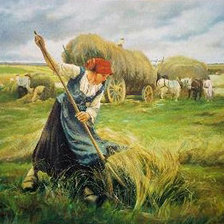 Схема вышивки «Szénagyűjtők»