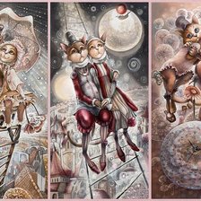 Схема вышивки «КОШКИ МЕЧТАТЕЛИ»