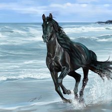 Схема вышивки «конь»