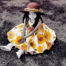 Схема вышивки «девочка»