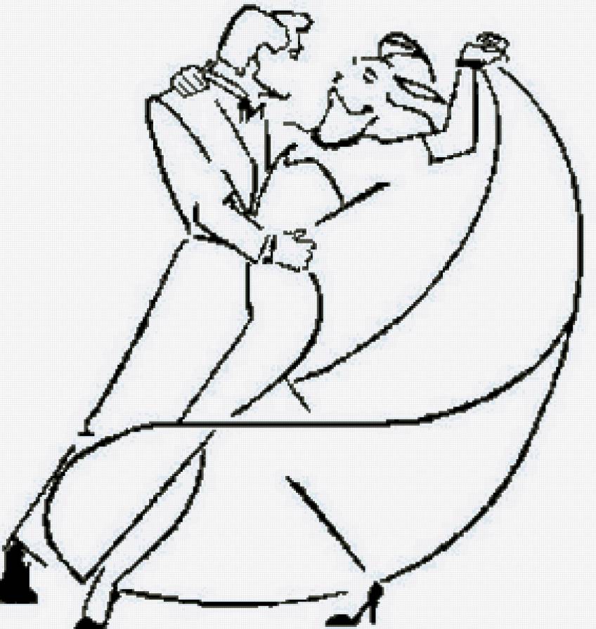 Танец - вдвоем, мужчина, девушка, танец, женщина, пара, черно-белое, монохром - предпросмотр