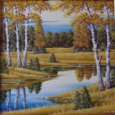 Схема вышивки «осенняя пора»