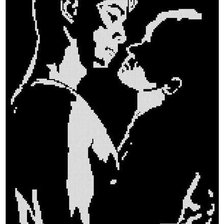 Схема вышивки «Глаза в глаза»